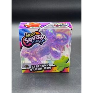 Ja-Ru Irre-Squish-Tible Stretchy Balloon Dog Purple Glitter Fidget Toy 4531 NEW